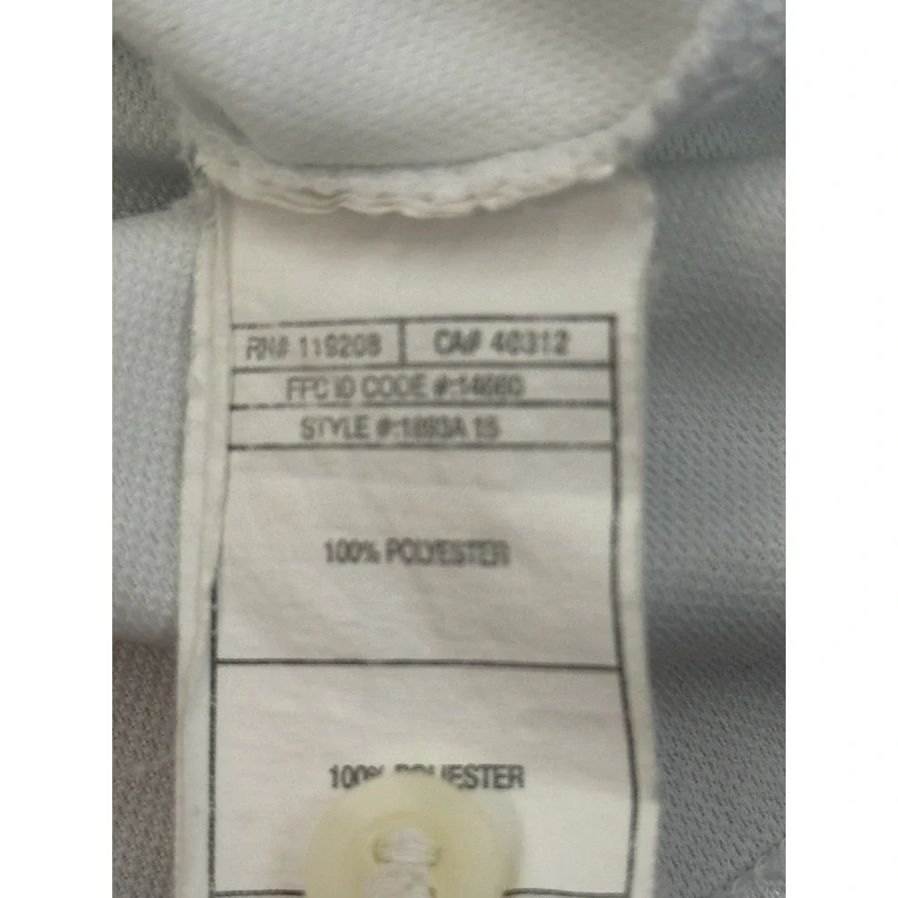 Adidas Polo Golf Shirt Mens Size 2XL White Short Sleeve Climacool WSA Basketball